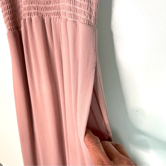 Reformation Ceylon Smocked Top Maxi Dress in Blush Pink Size XS - Picture 14 of 14